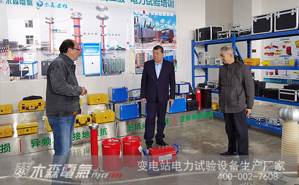 社省委科技部部長郭盾一行調研考察木森電氣生產線